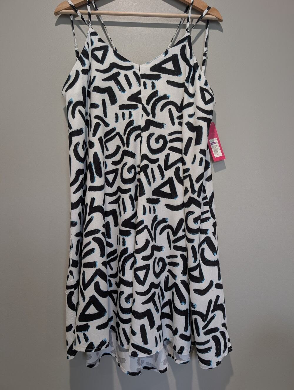 NWT Xhilaration Nightgown Chemise Mini Dress Abstract Graphic Print XL...
